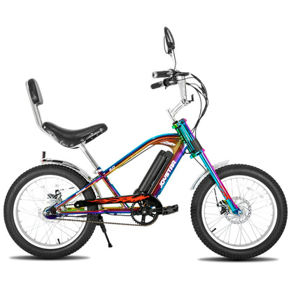 JOYSTAR 20"x3.0" Motorcycle Chopper Style Cruiser Ebike with 250W Fat Tire Brushless Motor