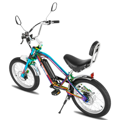 JOYSTAR 20"x3.0" Motorcycle Chopper Style Cruiser Ebike with 250W Fat Tire Brushless Motor