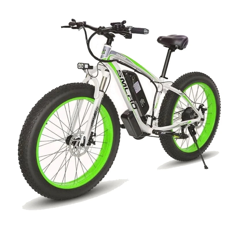 SMLRO Mens 26 Inches Mountain Ebike Fat Tire 1000W XDC600  48V 13AH