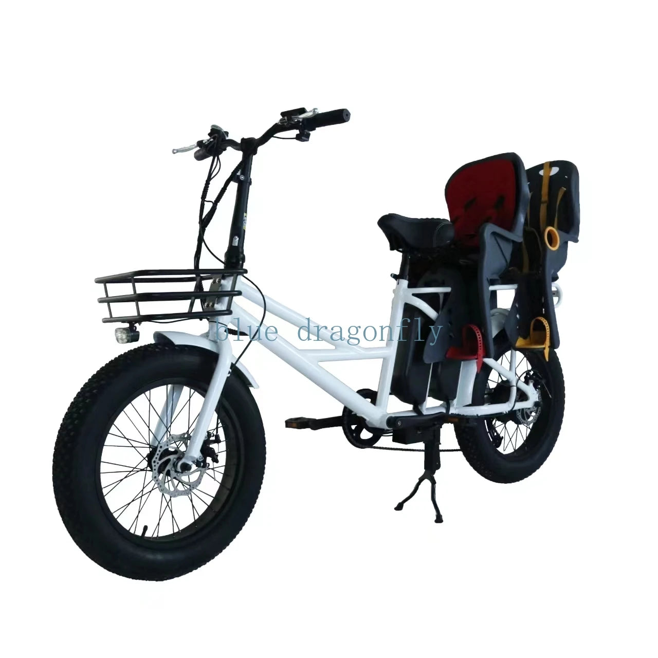 20 inch, wide tires, cargo electric bike can carry baby