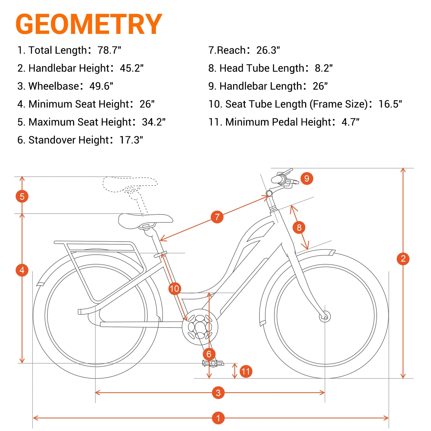 26"X3" KBO Oasis Cruiser Electric Bike 48V 500W 15AH Fat Tire Classic