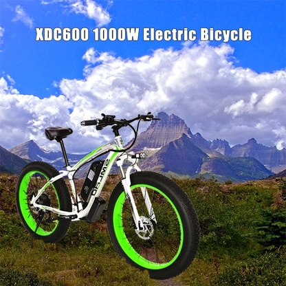 SMLRO Mens 26 Inches Mountain Ebike Fat Tire 1000W XDC600  48V 13AH