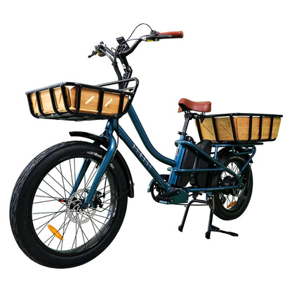 2wheel powerful 48v 750w 30ah dual battery long range customized food and cargo delivery ebike